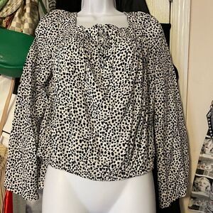 2/$15 Express polkadot longsleeve boouse